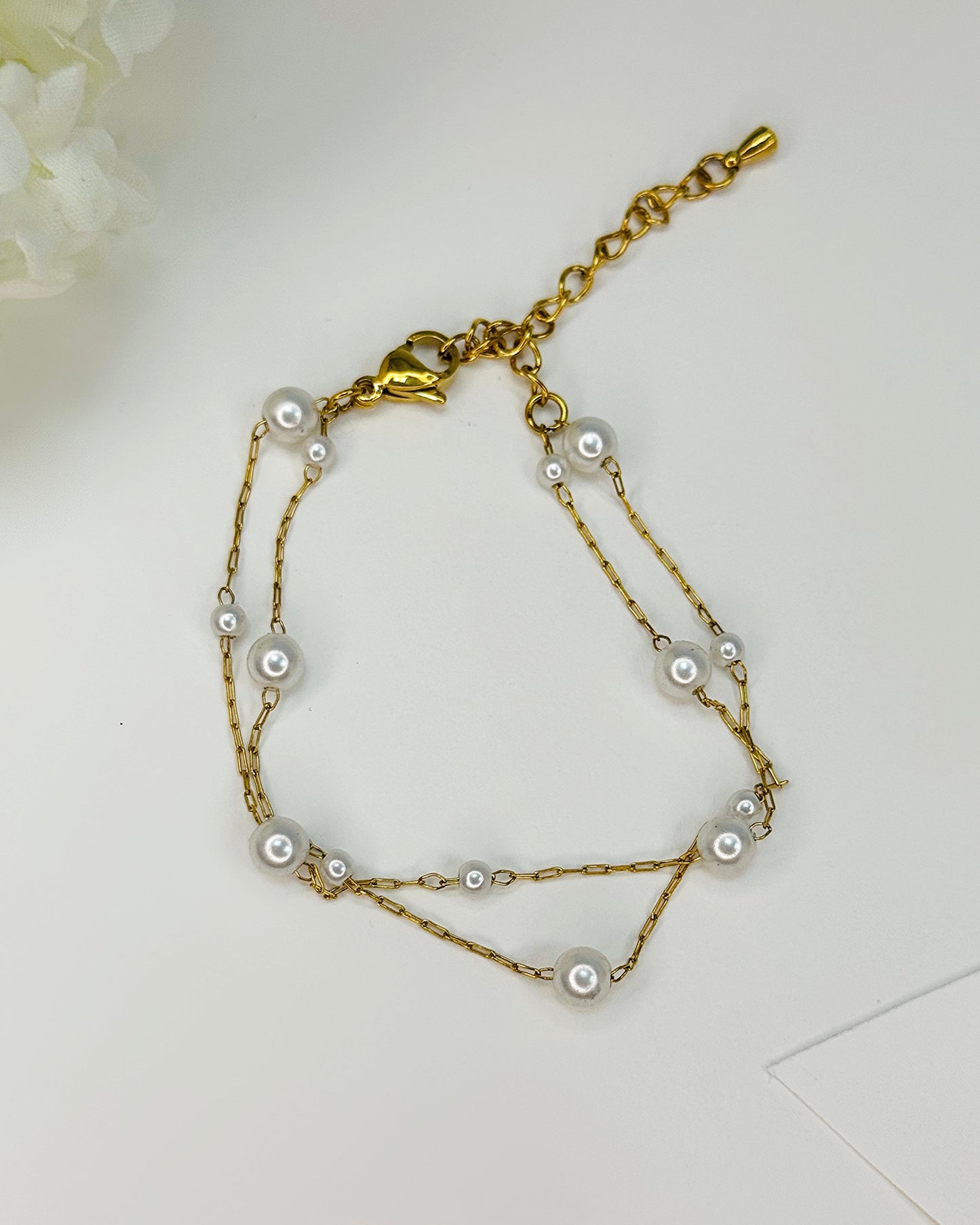 2 Layer Pearl Bracelet